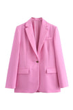 Roze 2-delige inkeping revers vrouwen Prom Suits