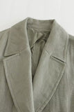 Grijs Groen 2-delige inkeping Lpael Mouwloze Dames Prom Suits