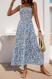 Zwarte Bloemen A Line Thee Lengte Zomer Jurk
