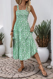Zwarte Bloemen A Line Thee Lengte Zomer Jurk