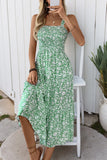 Zwarte Bloemen A Line Thee Lengte Zomer Jurk
