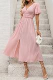 Blush A Line V-hals zomerjurk