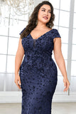 Sprankelende bordeauxrode plus size lange moeder van de bruid jurk