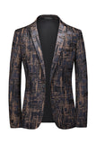 Dark Coffee Slim Fit Revers met inkeping Heren Blazer
