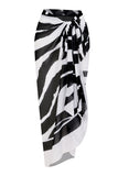 Halter Zwart Badpak uit één stuk met Cover Up