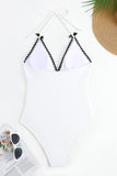 Halter Zwart Badpak uit één stuk met Cover Up