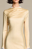 Champgane Bodycon Lange Mouwen Bruiloftsgasten Jurken