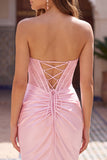 Korset Strapless Bodycon Lace Zwarte Homecoming Jurk