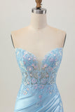 Sprankelende paarse bodycon strapless korset met ruches pailletten korte homecoming-jurk