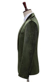 Glitter Groene Revers 2-delig herenpak