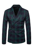 Marine sjaal revers gestreepte heren prom blazer