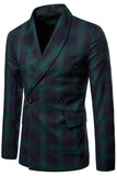 Marine sjaal revers gestreepte heren prom blazer