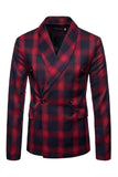 Marine sjaal revers gestreepte heren prom blazer