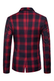 Marine sjaal revers gestreepte heren prom blazer
