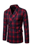 Marine sjaal revers gestreepte heren prom blazer