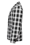 Rode Vintage Inkeping Revers Gestreepte Prom Blazer