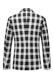 Rode Vintage Inkeping Revers Gestreepte Prom Blazer