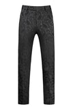 Zwarte Sjaal Revers One Button 2-delige Heren Prom Suits