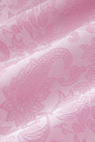 Roze Print Peak Revers 3-delige Heren Prom Suits