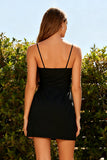 Bodycon Spaghettibandjes Little Black Dress met strikken