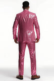 Sparkly Blush Peak Revers 2-delige galapakken voor heren