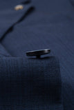3-delige revers met één knop marineblauwe herenpakken met één knop