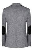 3-delige Slim Fit Revers Revers Mannen Grijze Pakken