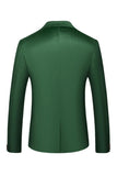 Green Peak Revers Singel Breasted Heren Prom Blazer