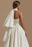 Ivoor Sweetheart A Line Midi Trouwjurk met Riem
