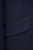 Navy Peak Revers Slim Fit 2-Delige Herenpakken