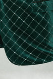 Green Velvet Check Peak Lavel Herenbalblazer