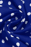 Ronde hals Polka Dots Zwart A-lijn jurk uit de jaren 50