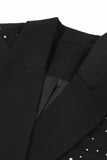 Glinsterend kralenbezet Black Peak Revers Damesblazer