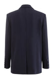 Black Peak revers Satijnen blazer met één knoop
