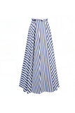 Navy Stripe Tweedelig Badpak met Strandjurk