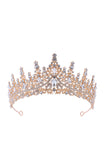 Goudgroene Kristal Prom Koningin Pageant Kroon Tiara