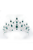 Goudgroene Kristal Prom Koningin Pageant Kroon Tiara
