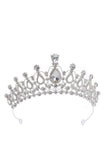 Zilveren Kristal Prom Koningin Pageant Kroon Tiara