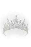 Gouden en Koninklijk Blauwe Kristallen Gala Koningin Kroning Tiara