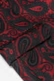 Zwart Jacquard Sjaal Revers Enkelrijig Herencolbert met vlinderdas