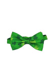 Legergroen bedrukte vlinderdas Formele Tuxedo vlinderdas