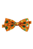 Legergroen bedrukte vlinderdas Formele Tuxedo vlinderdas