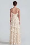 Shearh lila bloemen spaghetti bandjes met gerimpelde maxi jurk met split