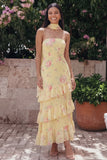 Chiffon Witte Roze Bloem Strapless Schede Lange Rugbeljurk Met Nek Sjaal
