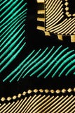 Groene open voorkant geometrisch geborduurde herenblazer