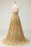 Glinsterende gouden sweetheart bodycon korset met kralen Mini galajurk met ruches kapelsleep