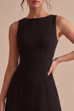 Cold Shoulder Bodycon satijn Klein Zwart Jurkje