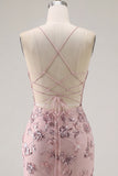 Blush Bodycon Halter Hals, Doorschijnende Corset Pailletten, Homecoming Jurk