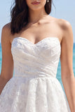 Sweetheart Floral A Line Klein Wit Jurkje met lagen