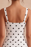 Zwart-Witte Polka Dots Bodycon Afstudeerjurk